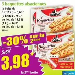 Norma 3 baguettes alsaciennes offre
