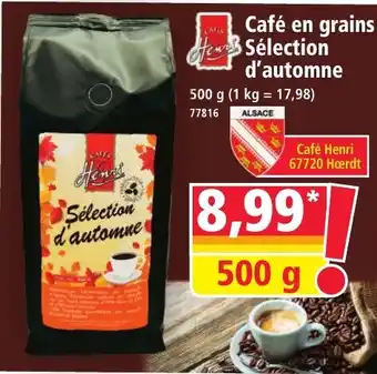 Norma Café en grains sélection d'automne offre