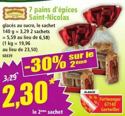 Norma 7 pains d'épices saint-nicolas offre