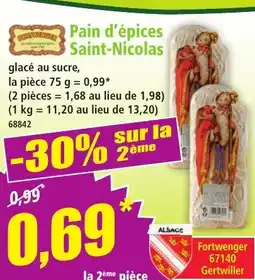 Norma Pain d'épices saint-nicolas offre