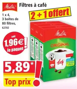 Norma Filtres à café offre