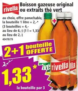 Norma Boisson gazeuse original ou extraits thé vert offre