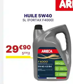 Carter-Cash ARECA Huile 5W40 offre