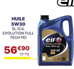 Carter-Cash Elf Huile 5W30 offre