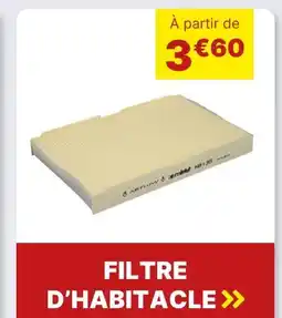 Carter-Cash Filtre d'habitacle offre
