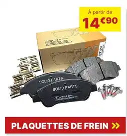 Carter-Cash Plaquettes de frein offre