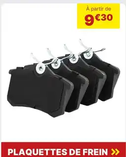 Carter-Cash Plaquettes de frein offre