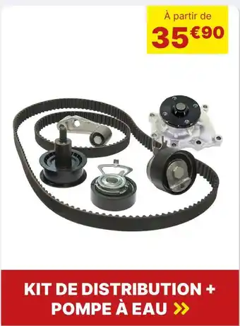 Carter-Cash Kit de distribution + pompe à eau offre