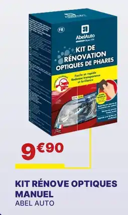 Carter-Cash ABEL AUTO Kit rénover optiques manuel offre