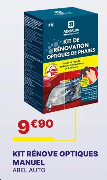 Carter-Cash ABEL AUTO Kit rénover optiques manuel offre