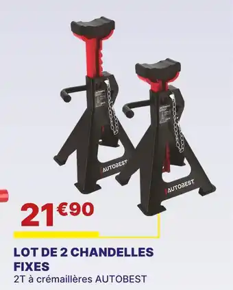 Carter-Cash AUTOBEST Lot de 2 chandelles fixes offre