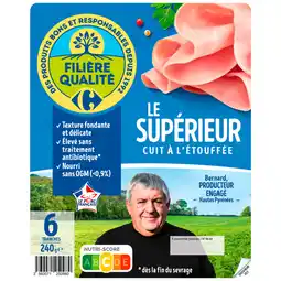 Carrefour Market FILIÈRE QUALITÉ CARREFOUR Jambon Supérieur offre
