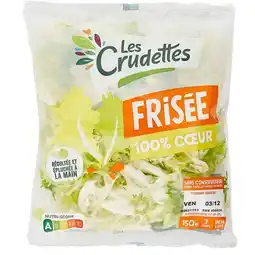 Carrefour LES CRUDETTES Frisée 100% coeur LES CRUDETTES offre