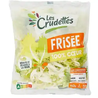 Carrefour LES CRUDETTES Frisée 100% coeur LES CRUDETTES offre