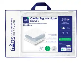 Carrefour LABORATOIREDUSOMMEIL L'oreiller ergonomique Ergotube'' offre