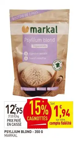 naturéO MARKAL Psyllium blond - 350 g offre