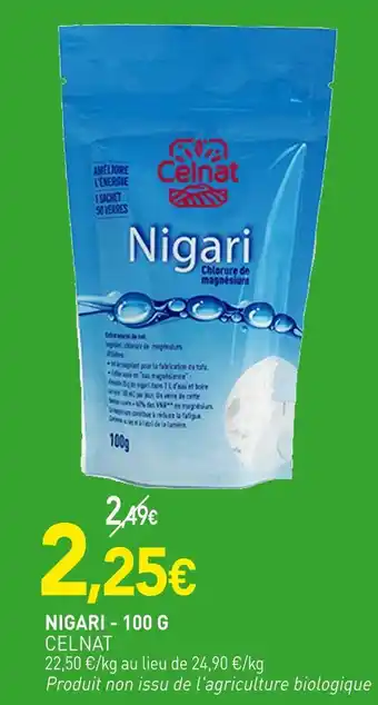 naturéO CELNAT Nigari - 100 g offre