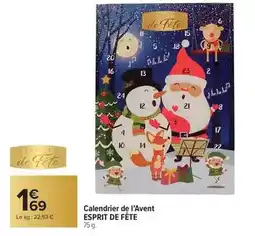 Carrefour Drive Avent - calendrier de l'avent offre