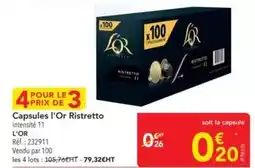 METRO L'or - capsules offre