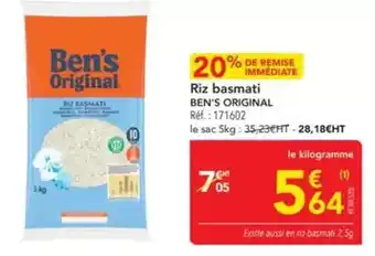 METRO Ben's original - riz basmati offre