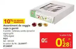 METRO Pidy - assortiment de veggie cups a garnir offre