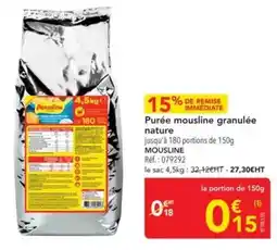 METRO Mousline - purée granulée nature offre