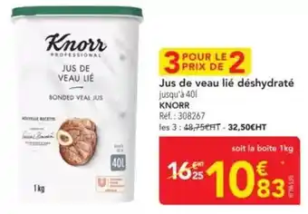 METRO Knorr - jus de veau lié déshydraté offre