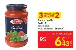 METRO Barilla - sauce basilic offre
