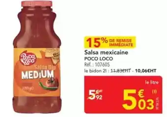 METRO Poco loco - salsa mexicaine offre