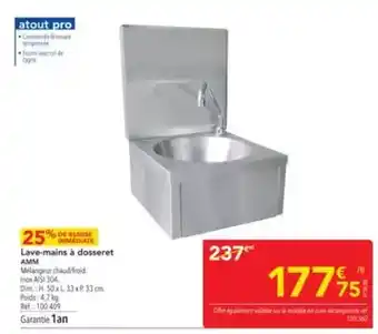 Dim - lave-mains a dosseret