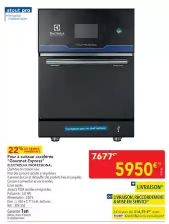 METRO Electrolux - four a cusson acchierée coorment épeques offre
