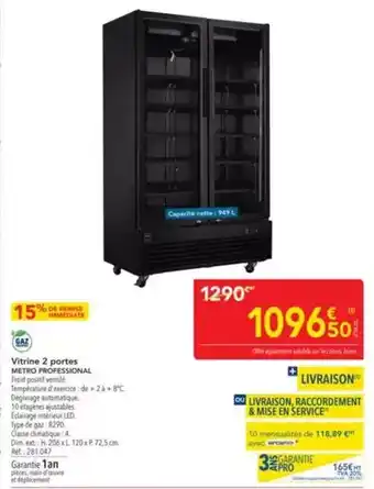 METRO Metro - vitrine 2 potes offre