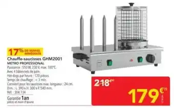 METRO Metro - chauffe-saucisses ghm2001 professional offre