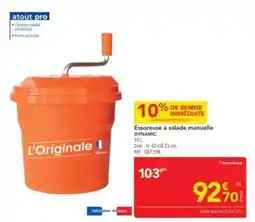 METRO Dim - essoreuse à salade manuelle dynamic offre