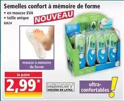 Norma Semelles confort à mémoire de forme offre