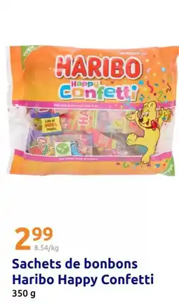 Action Haribo - sachets de bonbons confetti offre