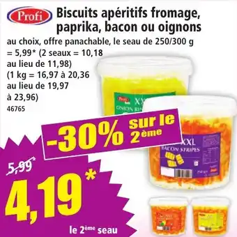 Norma Biscuits apéritifs fromage paprika bacon ou oignons offre