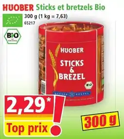 Norma Huober sticks et bretzels bio offre
