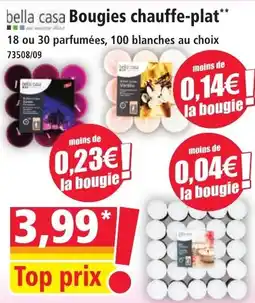 Norma Bella casa bougies chauffe-plat offre