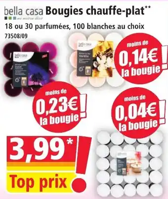 Norma Bella casa bougies chauffe-plat offre
