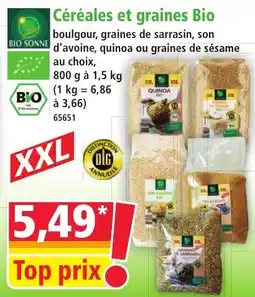 Norma Céréales et graines bio offre
