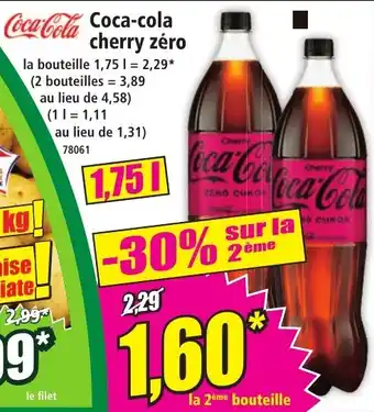 Norma Coca-cola cherry zéro offre