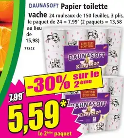 Norma Daunasoft papier toilette vache offre