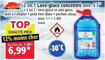 Norma 2 en 1 lave-glace concentré offre