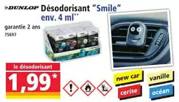 Norma Dunlop désodorisant smile offre