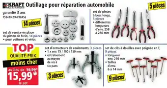 Norma Kraft outillage pour réparation automobile offre