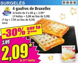 Norma 4 gaufres de bruxelles offre