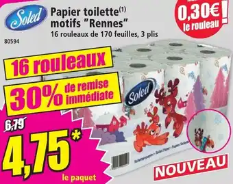 Norma Papier toilette motifs rennes offre