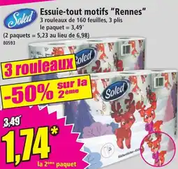 Norma Essuie-tout motifs rennes offre