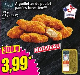 Norma Aiguillettes de poulet panées forestière offre